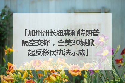 加州州长纽森和特朗普隔空交锋，全美30城掀起反移民执法示威